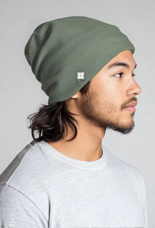 Faraday Fabric Slouchy Beanie for EMF Protection